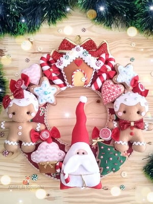Guirlanda de natal gingerbread