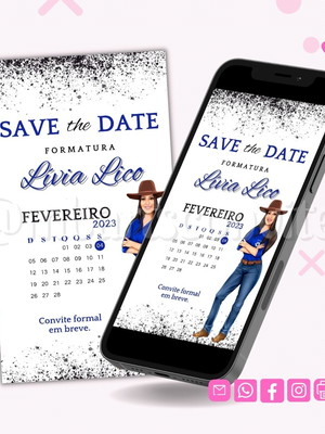 Save the date digital formatura