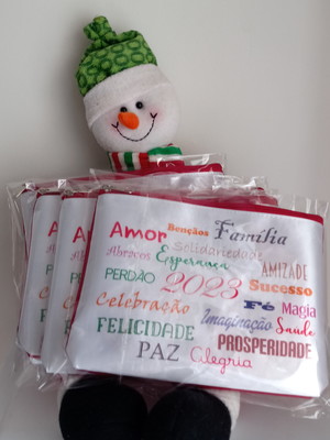 Necessaire ano novo 2023 - lembrancinha de natal 21x17