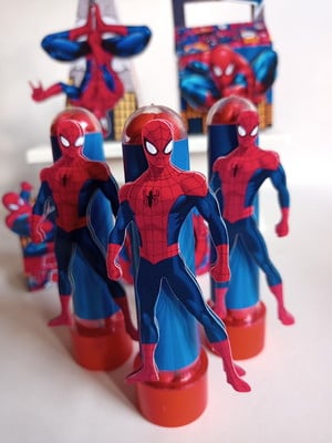 10 tubetes homem aranha