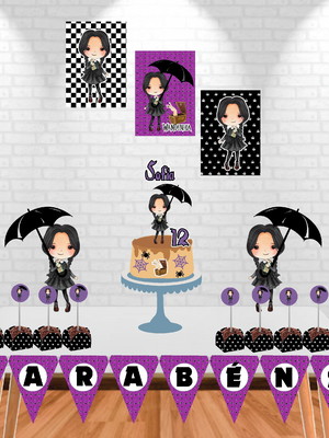 Kit festa wandinha cute