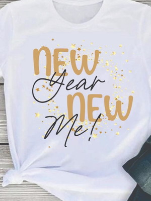 Blusa infantil ou adulto - new year new me