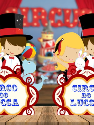 Centro de mesa circo , 15 peças