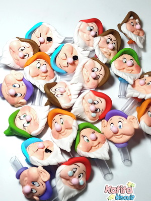 Ponteira de lápis branca de neve e os sete anões