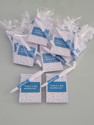 Kit bloquinho + caneta personalizado