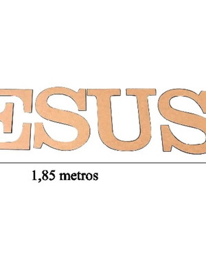 Letras mdf cru aplique