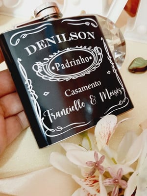 Cantil para bebidas - lembrancinha para padrinhos