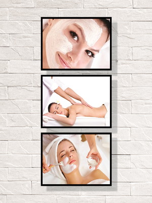 Placas decorativas spa estética beleza em mdf