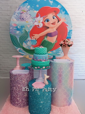 Decoração ariel pequena sereia 2 (locação pegue e monte)