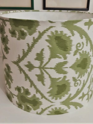 Cúpula para abajur ikat verde