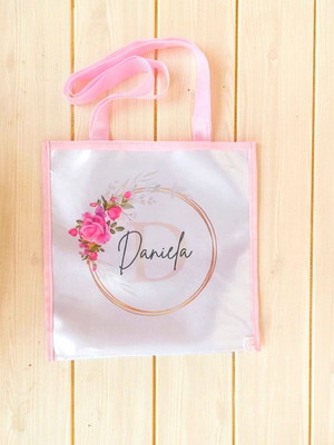 Bolsa personalizada madrinha padrinhos 30x30
