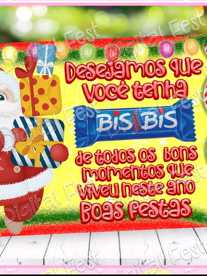 Cartão com bis de natal