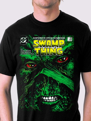 Camiseta swamp thing, monstro do pantano, alan moore