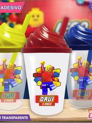 Copo chantilly personalizado lego - 300 ml