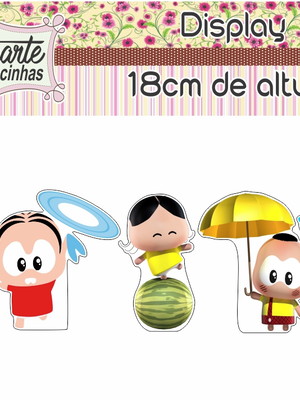 Display mônica toy 18 cm de altura