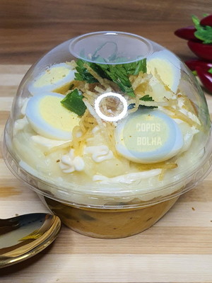 50 uni copo bolha exclusive pet 200 ml com divisória