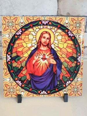 Azulejo sagrado coração de jesus