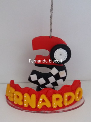 Vela personalizada tema carros