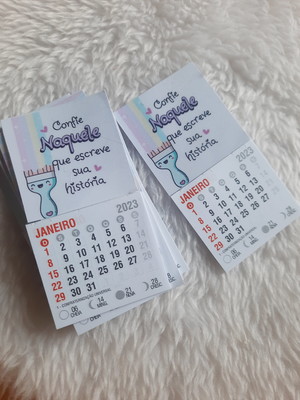 Mini calendários com imã 2025