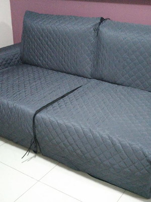 Capa de sofá 1,80 2 modulos 100% coberto mas cp de almof