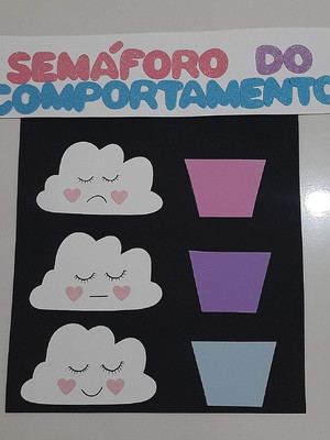 Semáforo do comportamento chuva de amor