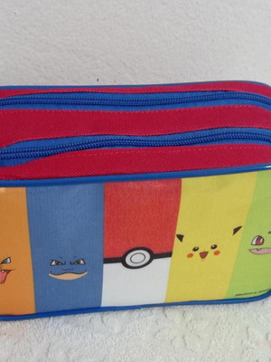 Estojo com duas repartições pokemon
