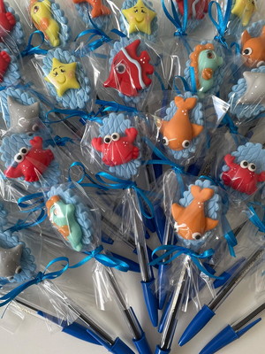 50 canetas de luxo biscuit fundo do mar