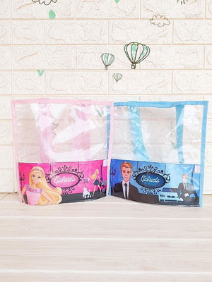 Bolsa barbie e ken praia personalizada 30x30