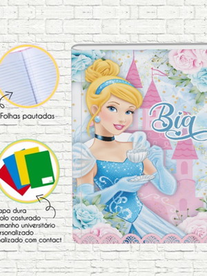 Caderno brochura - cinderela