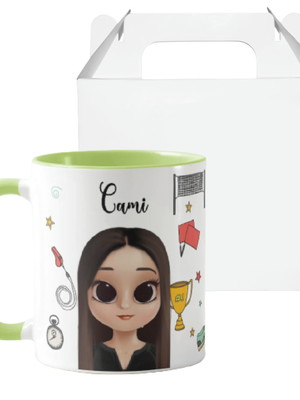 Caneca presente criativo para jogador treinador de voleibol