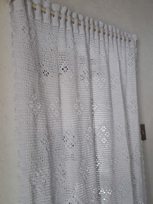 Cortina para porta em crochê