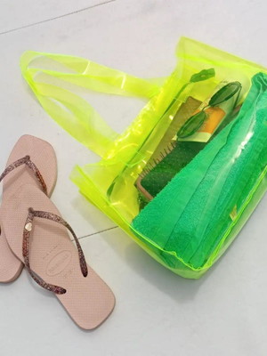 Bolsa praia néon