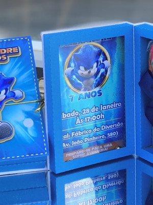 Caixa convite dupla sonic
