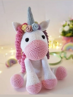 Unicórnio amigurumi