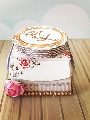 Caixa brownie casamento