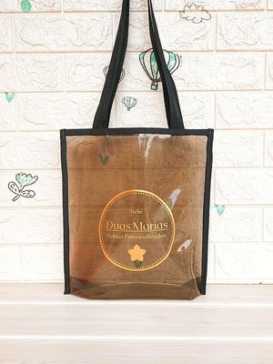 Bolsa néon silk logo empresa personalizada