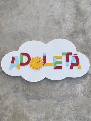 Letreiro personalizado duo - logo de loja 50cm