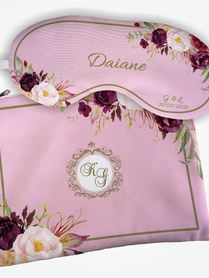 Kit necessaire + mascara floral