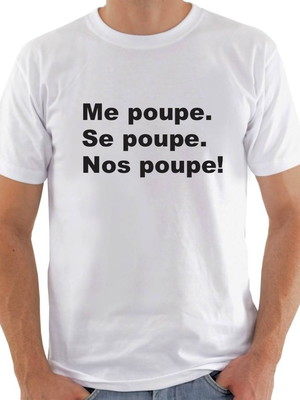 Camisa me poupe. se poupe. nos poupe
