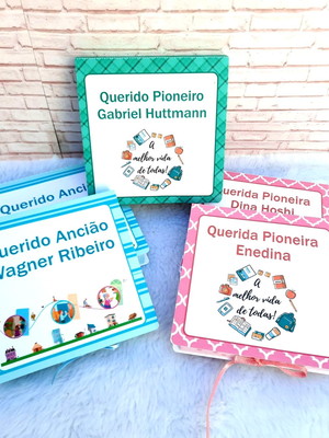 Kit com 20 lembranças pioneiros/ ancião/ publicadores