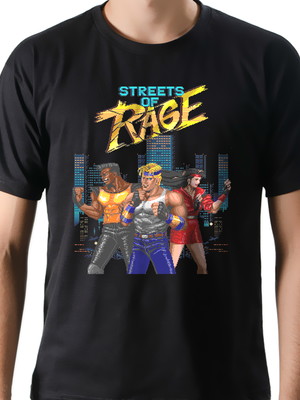 Camiseta camisa geek retro game jogo luta streets of rage
