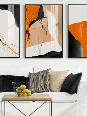 Quadros abstratos: com vidro