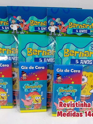 Revistinha de colorir 14x10 - bob esponja