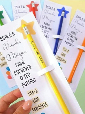 Lápis personalizado volta às aulas