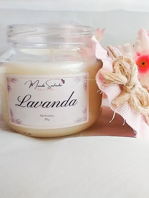 Vela aromática lavanda 90g.