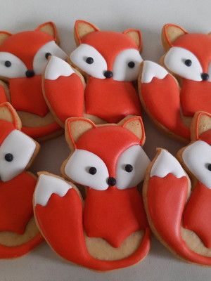 Biscoitos amanteigados raposa
