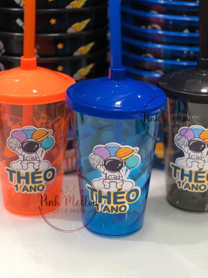 Lembrancinha galáxia - copos personalizado