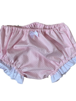 Tapa fralda / calcinha para bebê com babado na perna