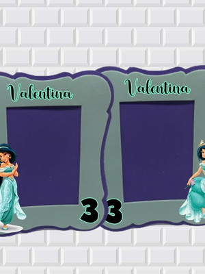 Porta retrato princesa jasmine /lembrancinha