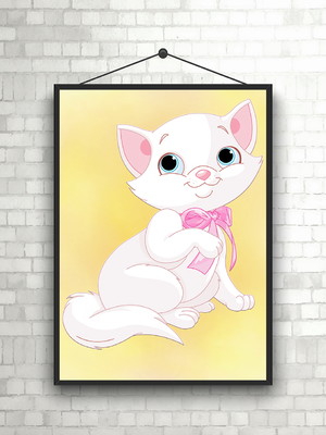Arte digital para quadro - gatinho